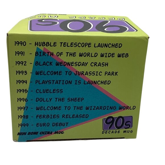 Gift Republic 90s Decade Mug New Bone China 2020 NEW NIB - Picture 3 of 6